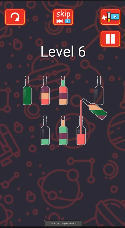 Liquid Sort, Water Sort Puzzle, (Complete Unity Game +Unity Ads) — screenshot 8