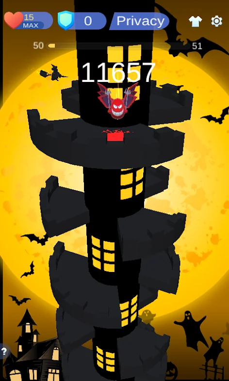HELIX HALLOWEEN with AdMob Ads — screenshot 1