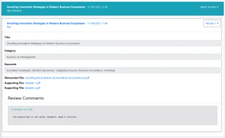 Manuscript Peer Review System Using ASP.NET Core