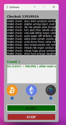 Cryptocurrency Wallet Thief and Hacker the Innovative App to Automatically Steal Your Cryptocurrency Wallet — screenshot 3