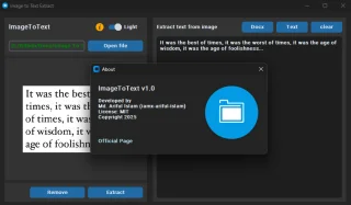 PyOCR Drop - Desktop Image to Text Converter with File Export