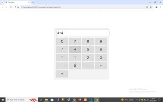 Calculator in HTML & CSS