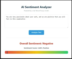 AI Text Sentiment Analyzer