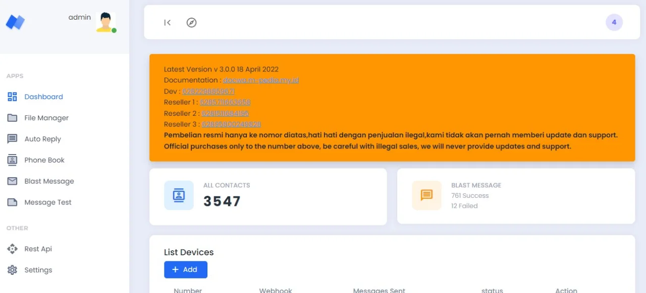 Wa Gateway | Multi Device BETA | V3.0 MPWA MD — screenshot 2