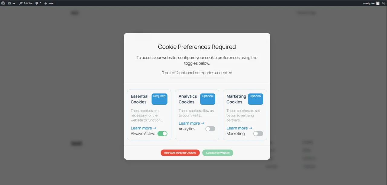 GDPR Legal Compliance Cookie Consent & GTM Blocker — screenshot 1
