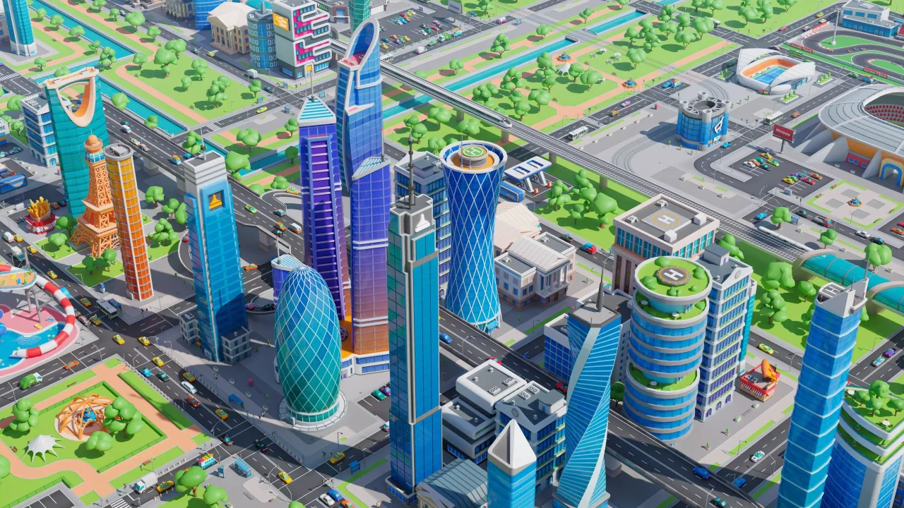Megacity - Low Poly City 3D Models Pack — screenshot 5