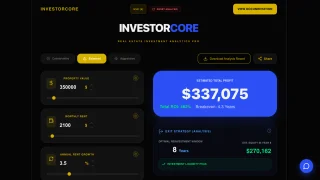InvestorCore Pro - Investment Portfolio & Analytics Dashboard