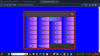 Colourful GUI Scientific Calculator