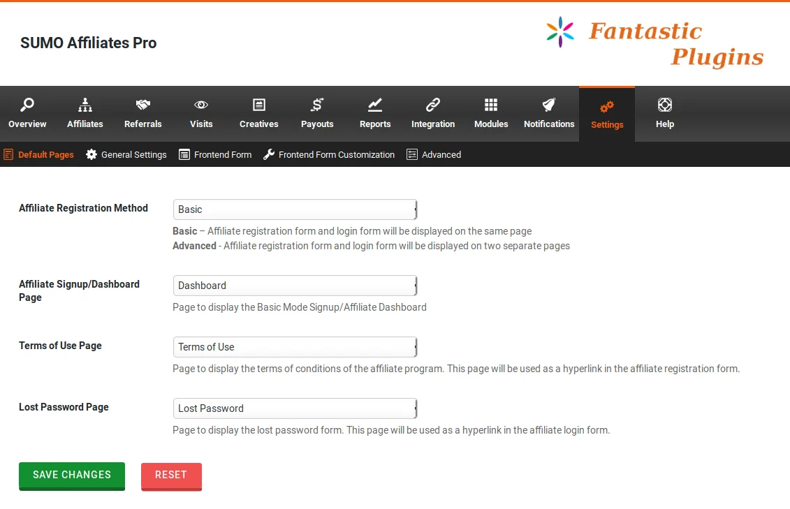 Sumo Affiliates Pro - WordPress Affiliate Plugin — screenshot 1