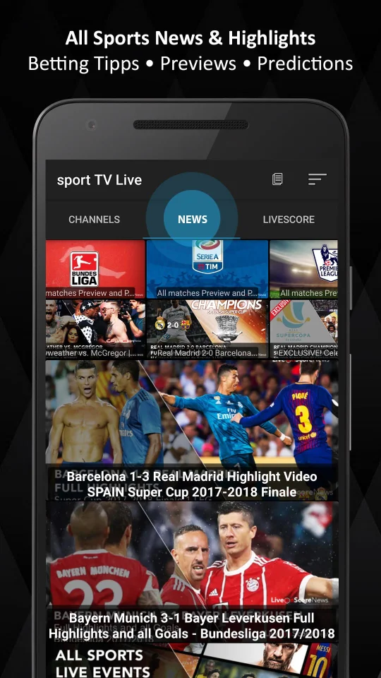 Sports TV News — screenshot 1