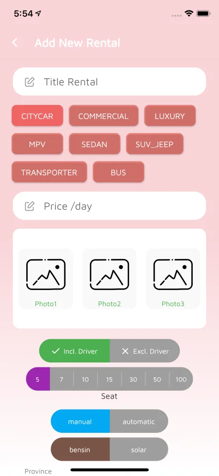 Carent - Rent Car Full Flutter v.2.8 App with Chat & API Backend — screenshot 3