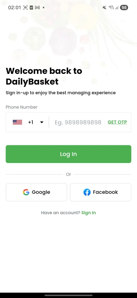 DailyBasket - Grocery Delivery Flutter Application — screenshot 3