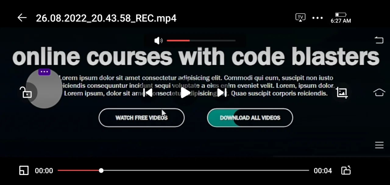 Responsive Website Page with Two Beautiful Buttons and Navigation Bar — screenshot 3