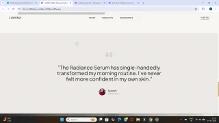Lumina Skin Premium Skincare Brand Landing Page