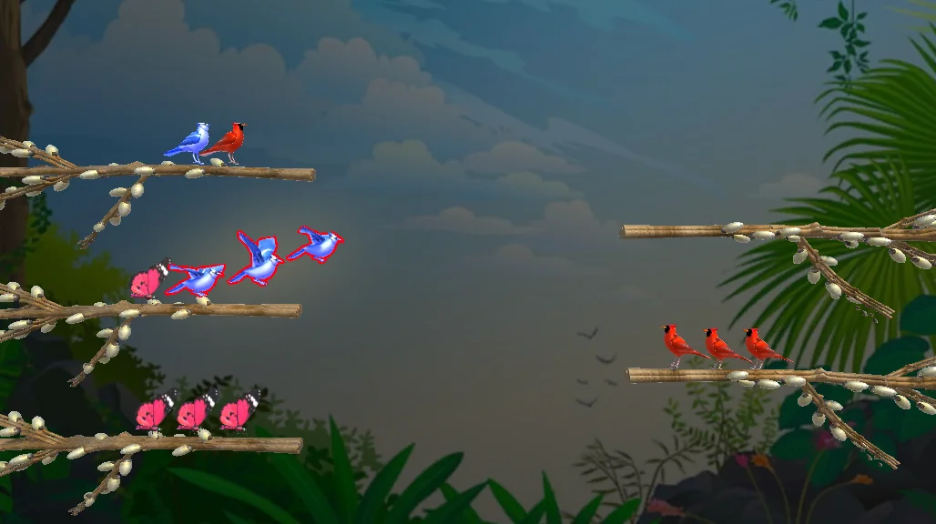 Colored Bird Sorting Puzzle — screenshot 1