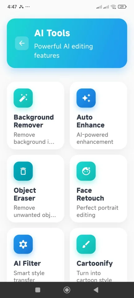 Clipify Video Editor in Flutter — screenshot 1