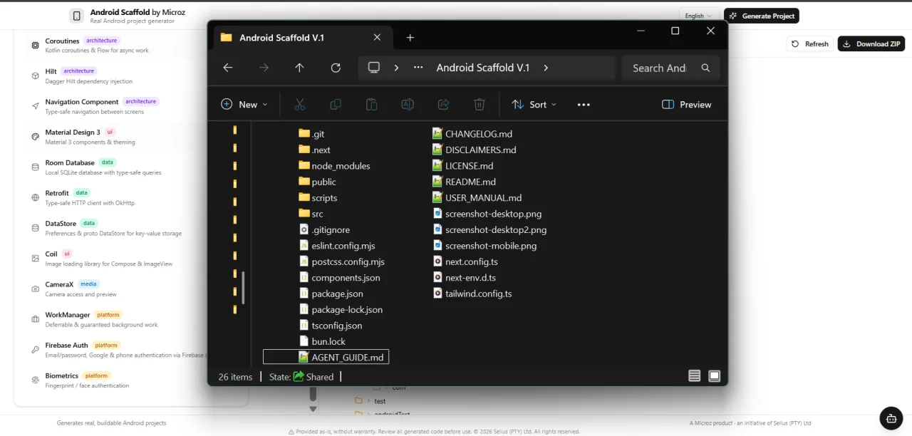 Android Scaffold Builder v.1 — screenshot 8