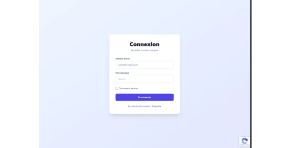 Secure PHP Authentication System - JWT, reCAPTCHA v3, Admin Panel & Modern UI — screenshot 1