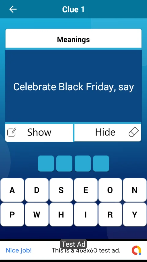 Offline Crossword Android Quiz App — screenshot 8