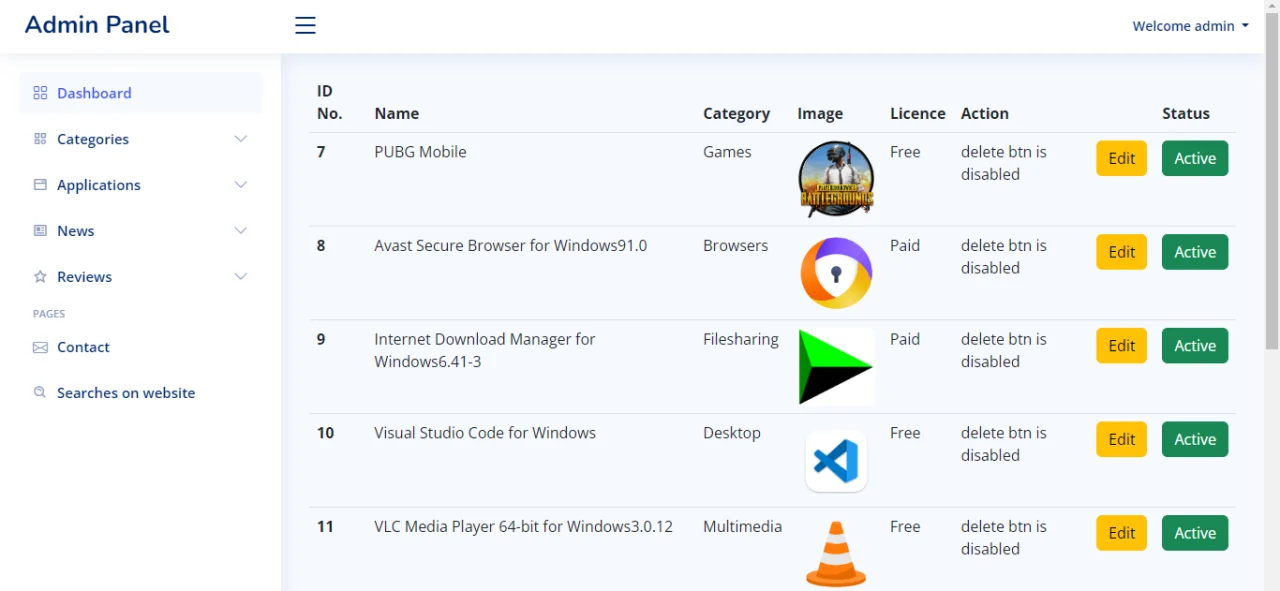 Application Downloading Website — screenshot 4