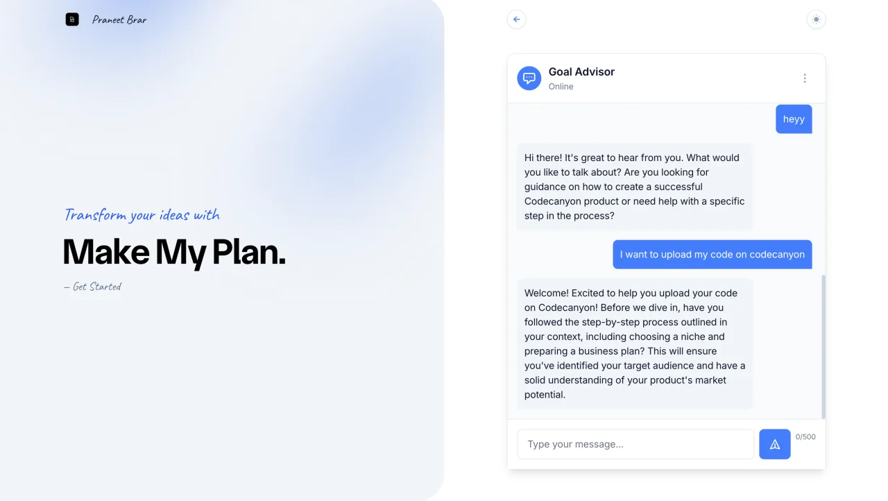 Make My Plan | Goal Planning Application — screenshot 4