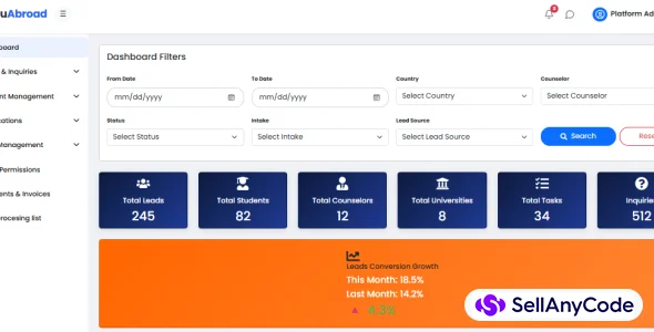 EduAbroad - Overseas Education & Student Visa Management Portal — cover