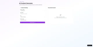 AI Text Generator - Complete Next.js App with 6 Templates