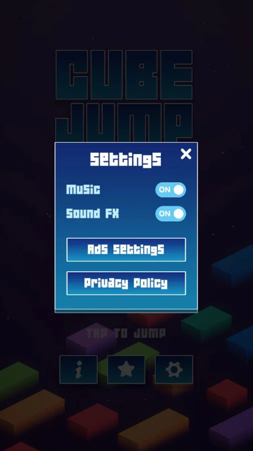 Cube Jump (AdMob + GDPR + Unity Engine) — screenshot 5