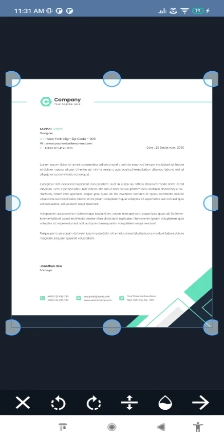 Doc and Card Scanner with Signature (Android 11) — screenshot 3
