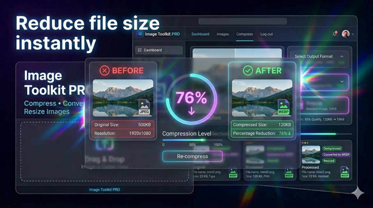 Image Toolkit Pro Compress, Convert & Resize Images (No Backend) — screenshot 3