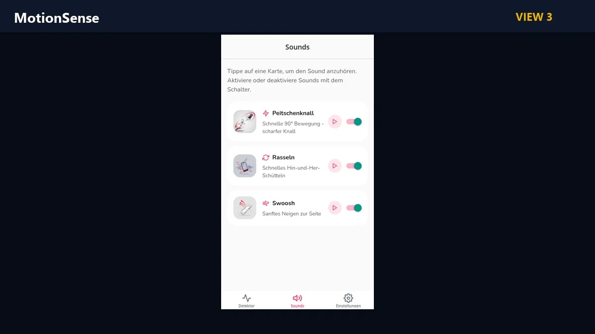 MotionSense — screenshot 2