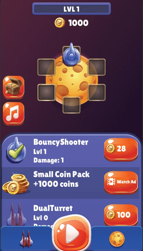 Space Defender – Hyper Casual Unity Game — screenshot 1