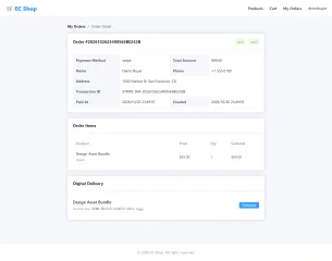 EC Shop Lite Python FastAPI + Vue 3 Store Script (Stripe, PayPal, COD)
