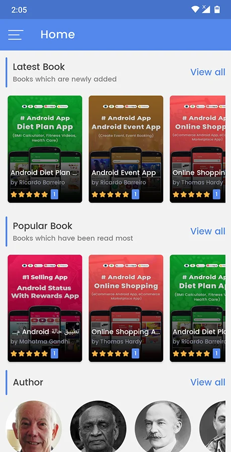 Android EBook App (Books App, PDF, ePub, Online Book Reading, Download Books) — screenshot 5