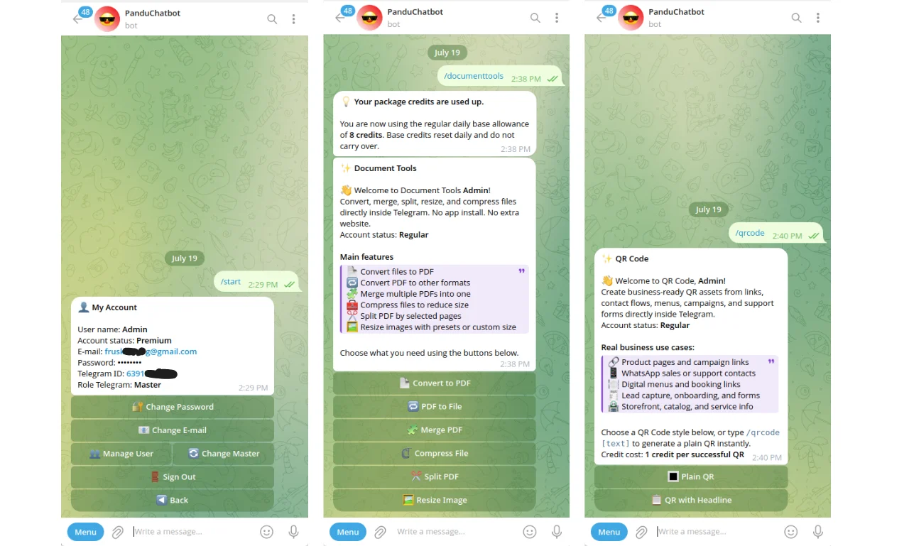 Monetize Telegram Bot for Business — screenshot 1