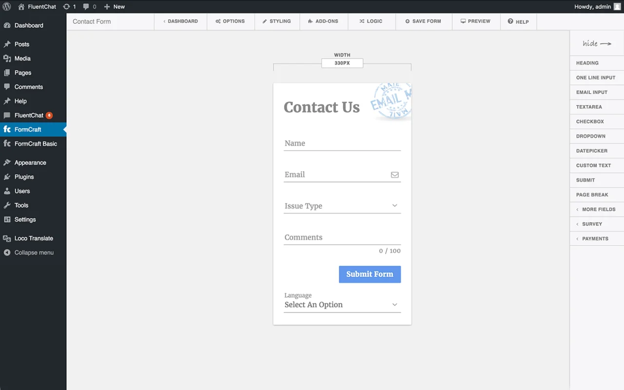 FormCraft - Premium WordPress Form Builder — screenshot 2