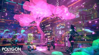 POLYGON Sci-Fi Cyber City - Low Poly 3D Art by Synty