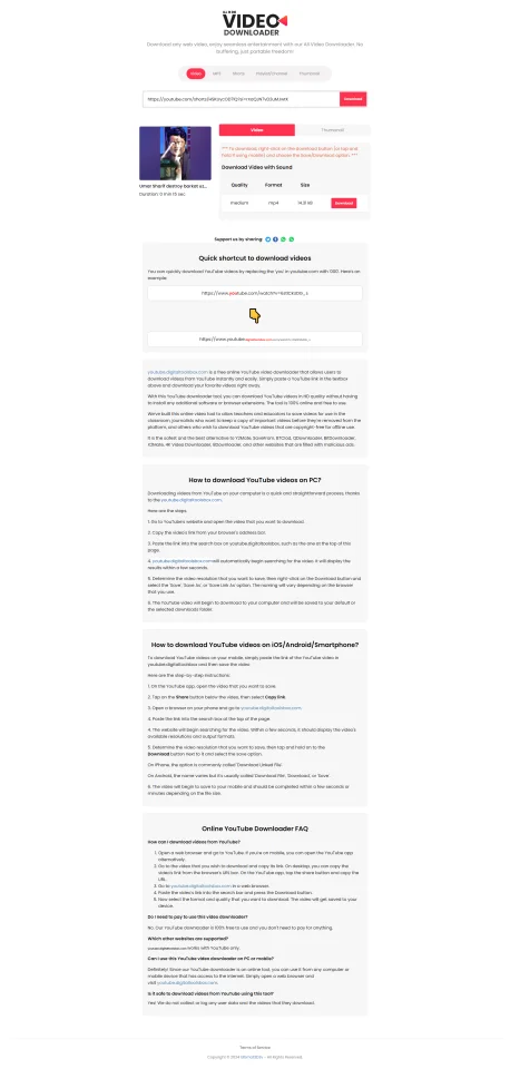 YouTube Downloader - Best YouTube Video Downloader Script — screenshot 5