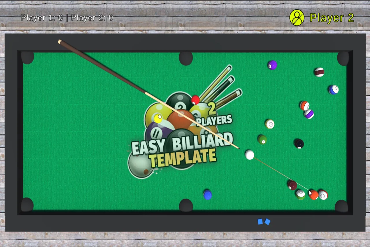 Easy 8 Ball Pool (Billiard) Template (PC/Mobile) — screenshot 3