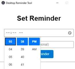 Desktop Reminder Tool