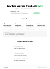 YouTube Thumbnail Downloader Advanced Website Script