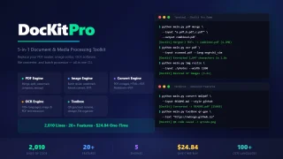 DocKit Pro 5-in-1 Document & Media Toolkit
