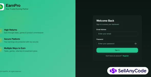 All-in-One Earning App & Script with React Admin Panel
