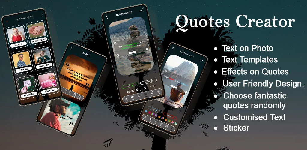 Quote Writer - Quote Maker App for Instagram - Add Text Text on Photo Editor & Photo Text Editor — screenshot 2