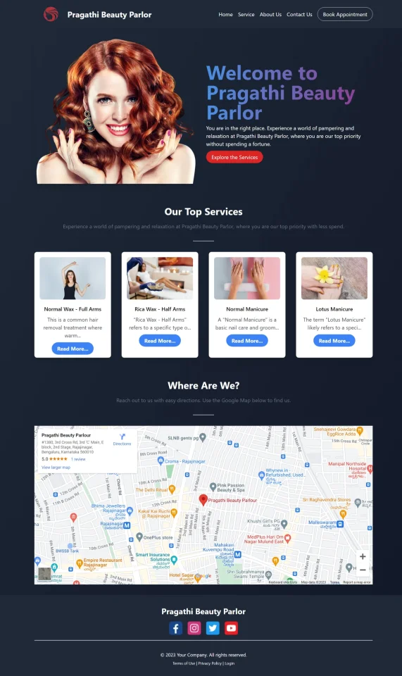 Beauty-Parlor-Next.js-Application — screenshot 1