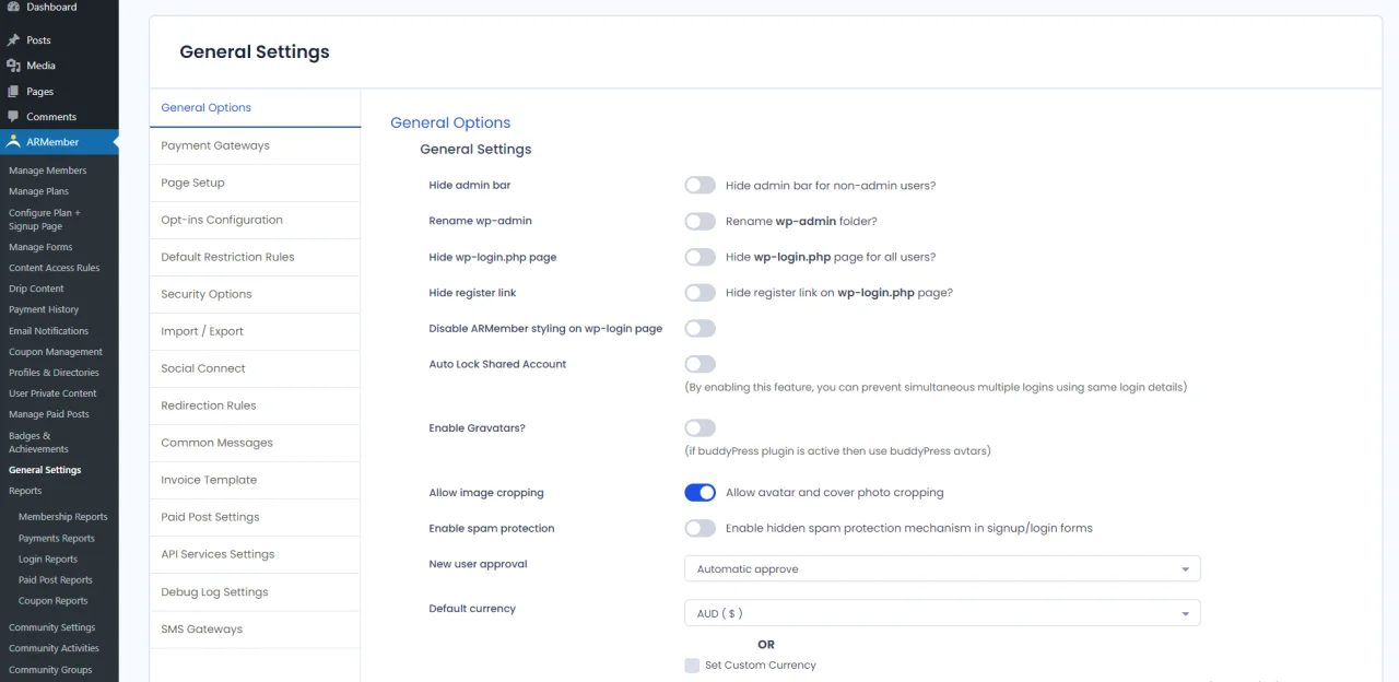ARMember - WordPress Membership Plugin — screenshot 1