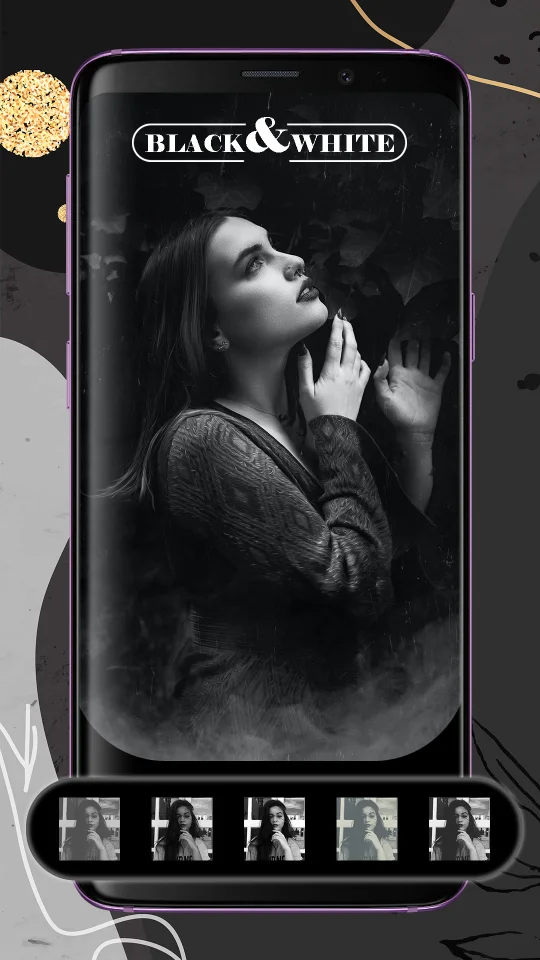 Photo Lab Black White Editor Pro - Black Photo Effects - Photo Editor - Dark Photo Editor - Android AdMob Ads — screenshot 3