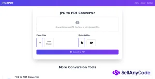 Image to PDF Converter Website Script