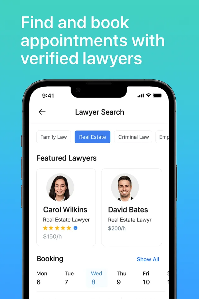 Lawyer Full Mobile App for Online Legal Consultations — screenshot 1