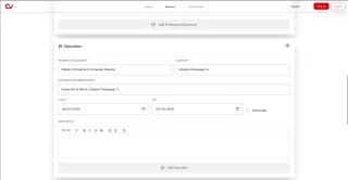 CV Maker Application